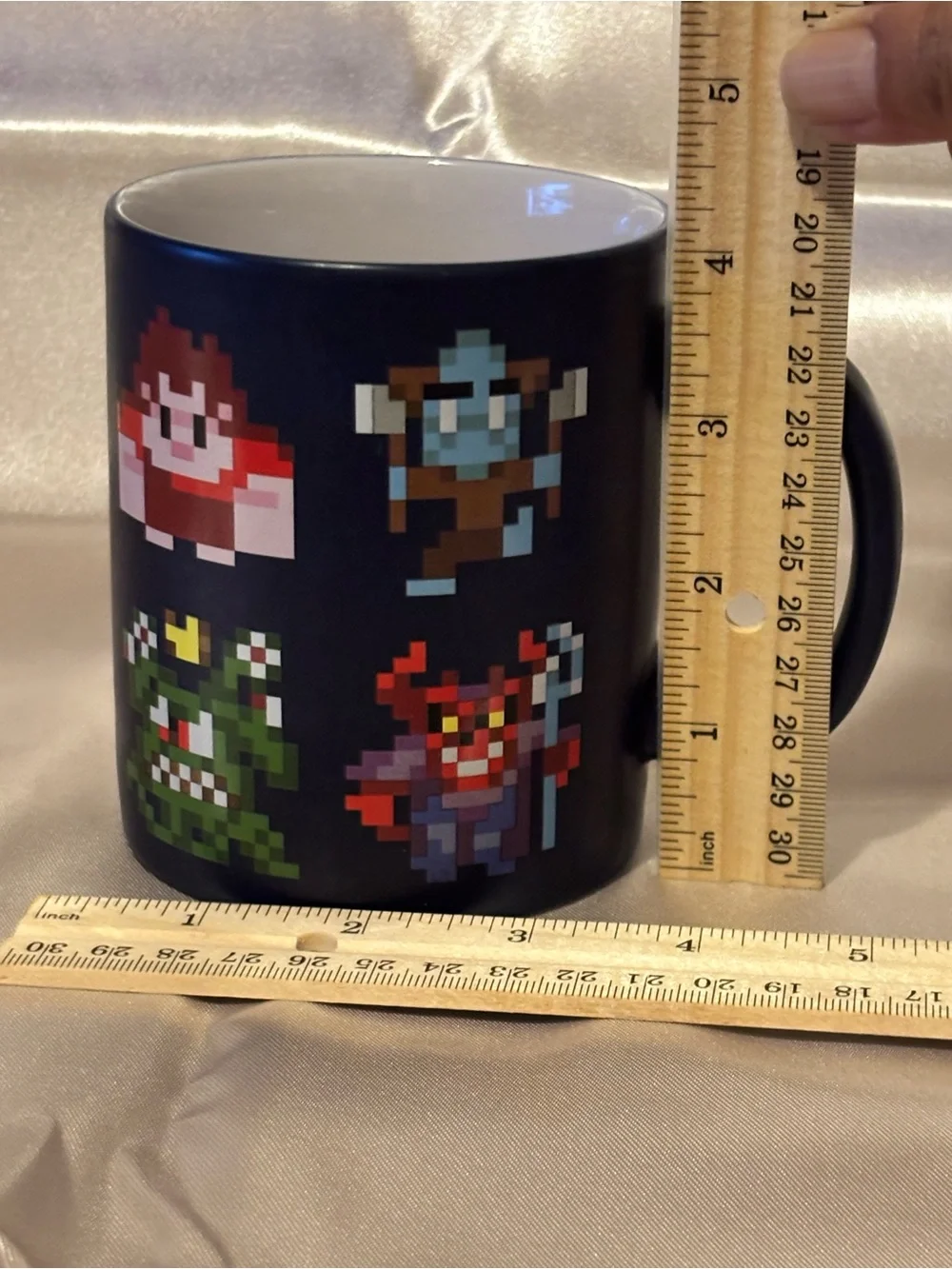 Wreck-It” Ralph Ceramic Pixated Mug. Dark Blue